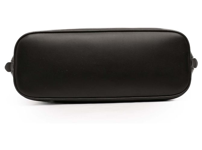 Borsa a spalla Miu Miu in pelle di vitello nera morbida con logo impresso Nero - vista 3