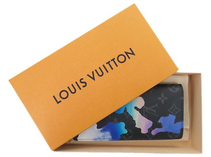 Louis Vuitton Black Monogram Eclipse Sunrise Brazza Wallet - view 12