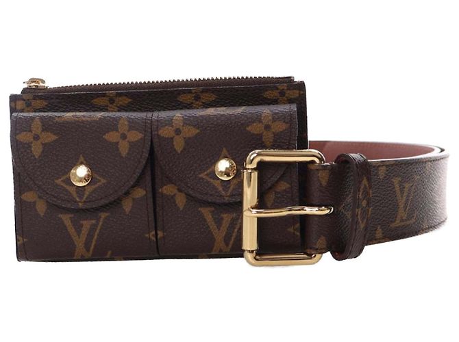 Borsa a cintura Pochette Duo Monogramma Marrone Louis Vuitton - vista 5