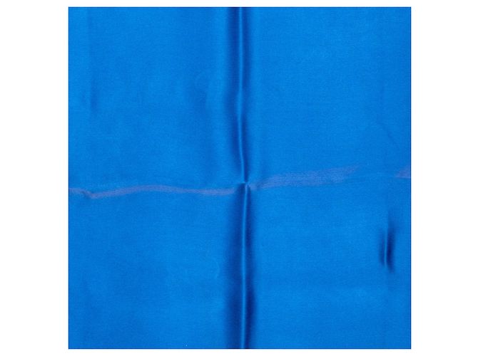 Foulard in seta stampata Chanel con perle blu e Gripoix 90 - vista 7
