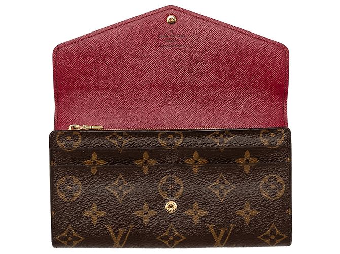 Portafoglio Sarah Monogram Marrone Louis Vuitton - vista 4