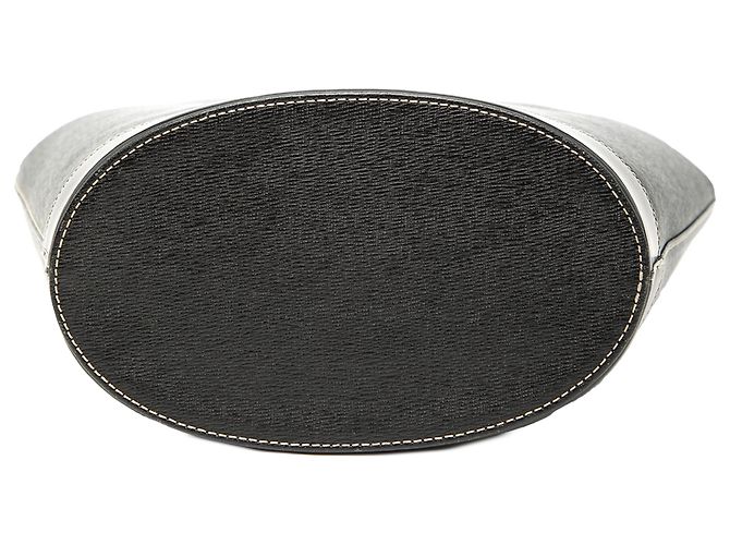 Borsa a secchiello in pelle nera Burberry Nero - vista 3