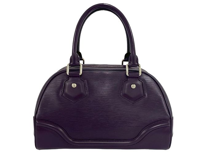 Louis Vuitton Purple Epi Bowling Montaigne PM Porpora - vista 2