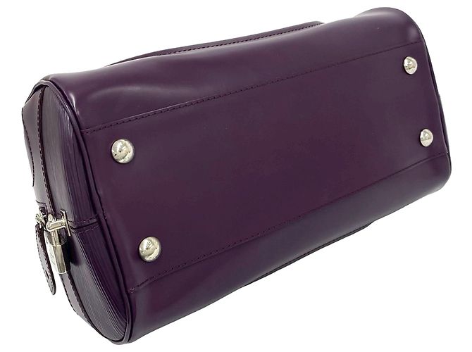 Louis Vuitton Purple Epi Bowling Montaigne PM Porpora - vista 3