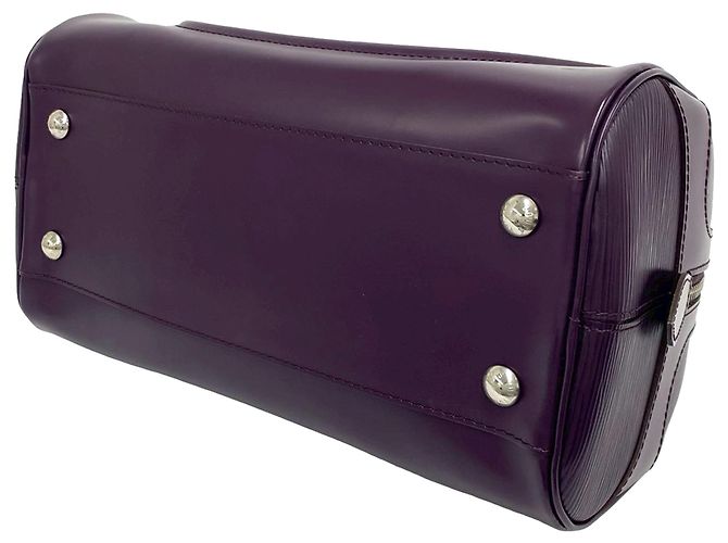 Louis Vuitton Purple Epi Bowling Montaigne PM Porpora - vista 4
