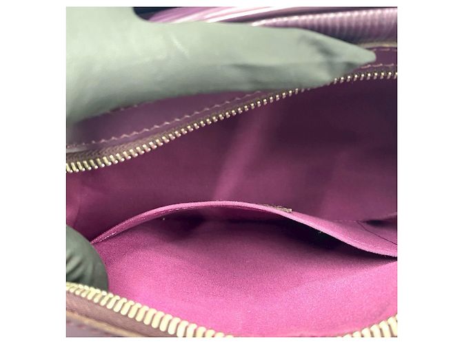 Louis Vuitton Purple Epi Bowling Montaigne PM Porpora - vista 6