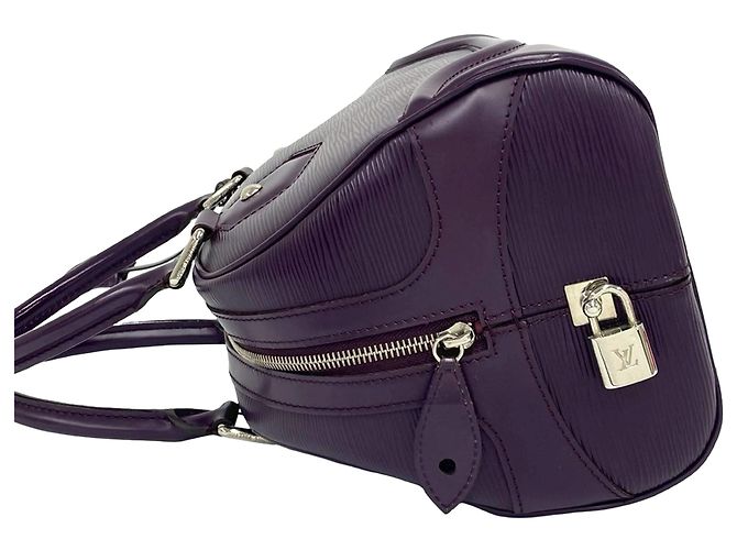 Louis Vuitton Purple Epi Bowling Montaigne PM Porpora - vista 7