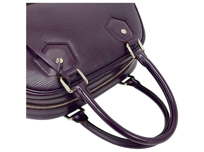 Louis Vuitton Purple Epi Bowling Montaigne PM Porpora - vista 9