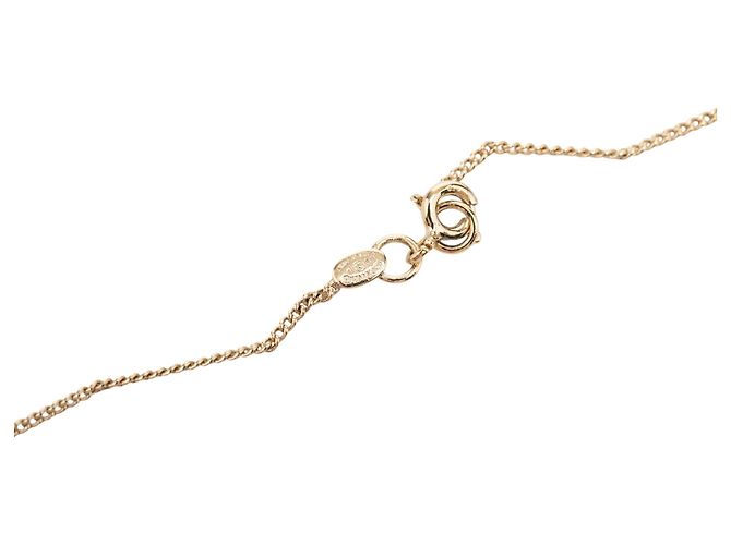 Collar colgante de corazón lacado dorado CC de Chanel - vista 5
