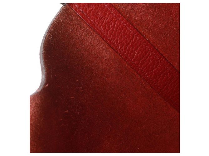 Hermès Picotin Lock 26 in Pelle Clemence Rossa Rosso Bordò - vista 15