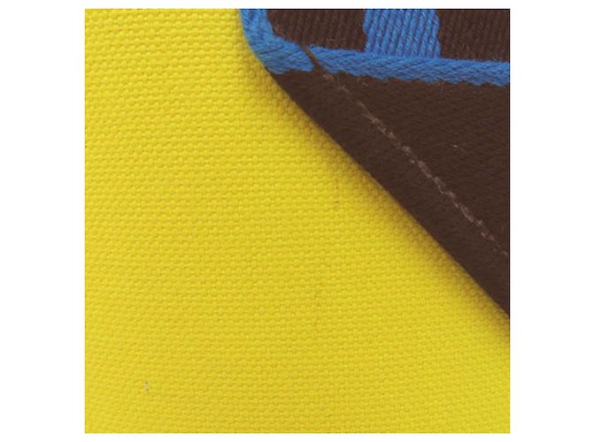 Trim Borsa Tote Pursangle in Tela Gialla e Clemence di Hermès Giallo - vista 11