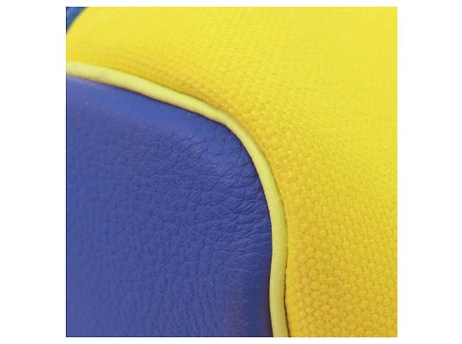 Trim Borsa Tote Pursangle in Tela Gialla e Clemence di Hermès Giallo - vista 12
