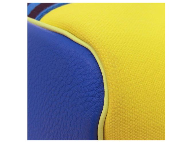 Trim Borsa Tote Pursangle in Tela Gialla e Clemence di Hermès Giallo - vista 14