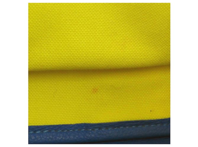 Trim Borsa Tote Pursangle in Tela Gialla e Clemence di Hermès Giallo - vista 16