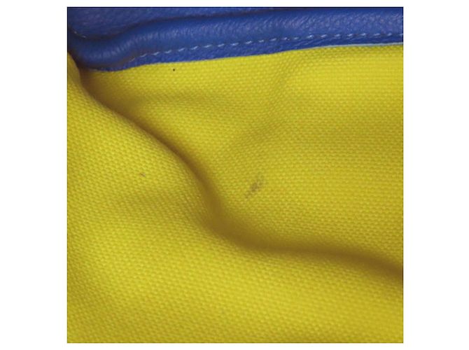 Trim Borsa Tote Pursangle in Tela Gialla e Clemence di Hermès Giallo - vista 17