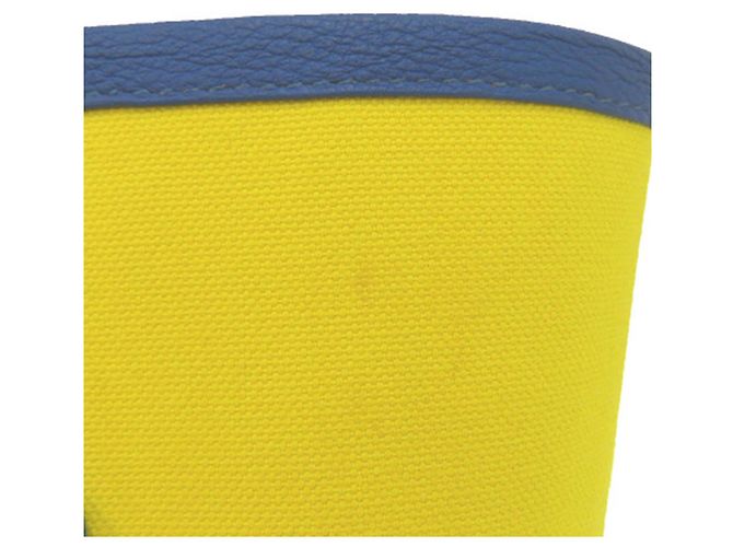 Trim Borsa Tote Pursangle in Tela Gialla e Clemence di Hermès Giallo - vista 19