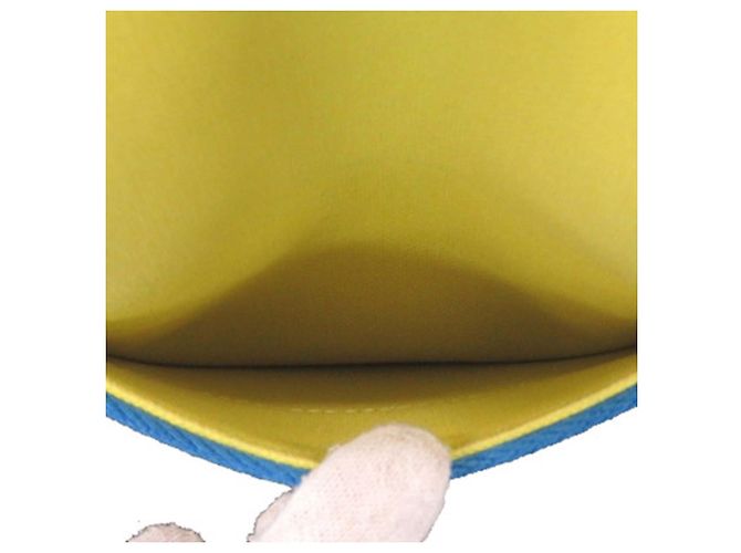 Trim Borsa Tote Pursangle in Tela Gialla e Clemence di Hermès Giallo - vista 9