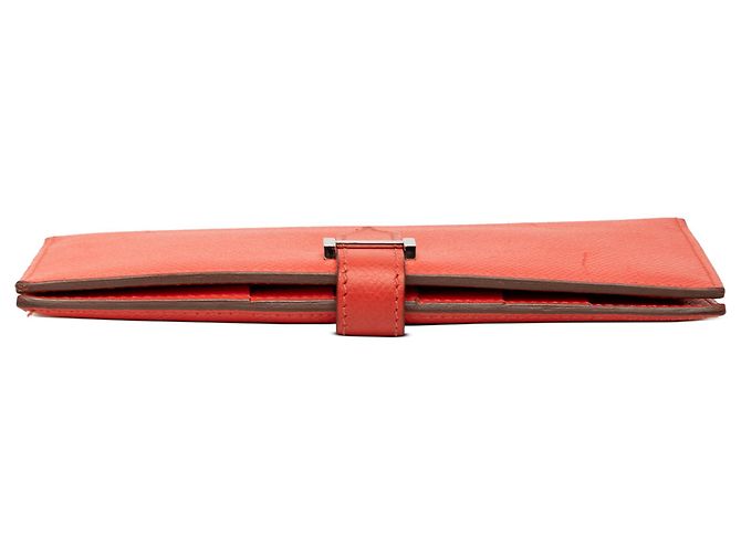 Cartera Bearn en Epsom roja de Hermès - vista 3