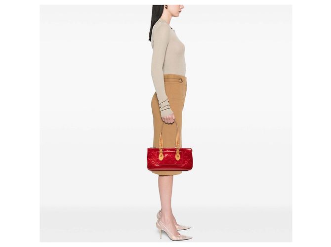 Louis Vuitton Avenue Rosewood Monogram Vernis Rosso - vista 7