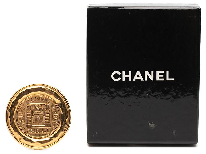 Spilla Chanel in oro placcato 31 Rue Cambon D'oro - vista 4