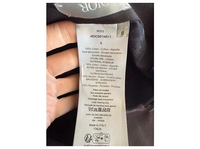 Cappellino Christian Dior in cotone Nero - vista 7