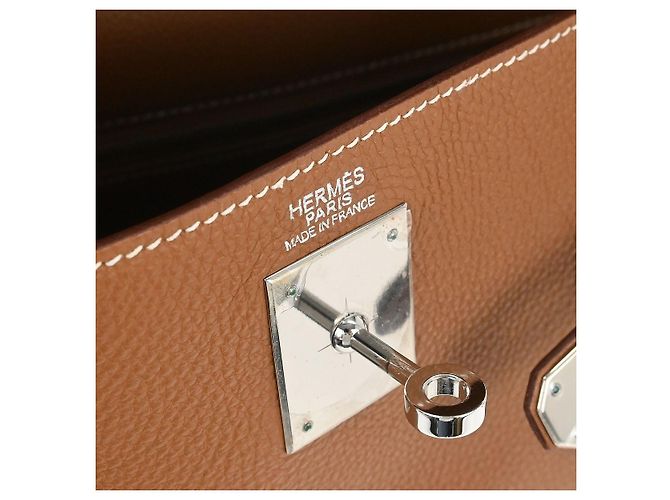 Hermès Hermes Kelly Brown Togo with Palladium Hardware 32 Marrone - vista 5