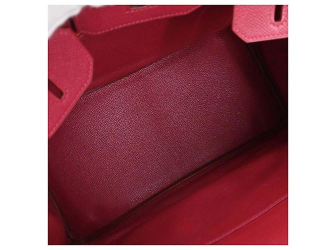Hermès Hermes Birkin Red Courchevel con Gold Hardware 30 Rosso - vista 3
