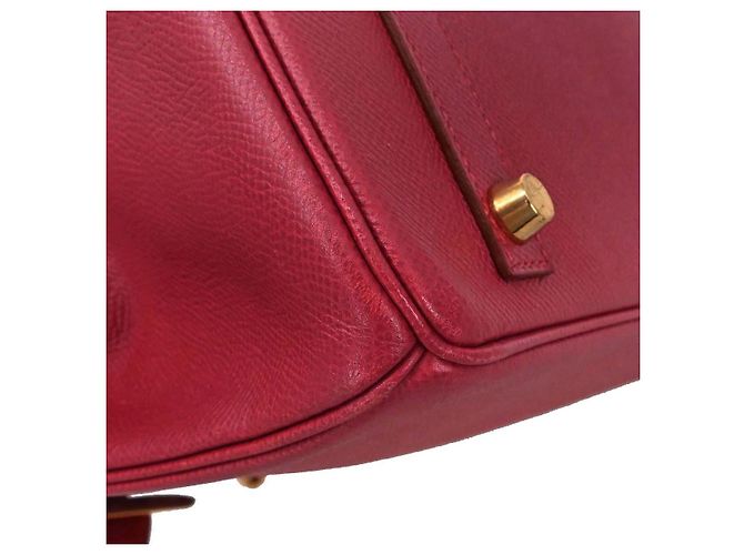 Hermès Hermes Birkin Red Courchevel con Gold Hardware 30 Rosso - vista 7