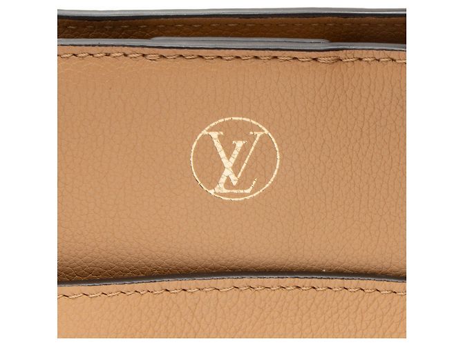 Louis Vuitton Mahina Kalbsleder On My Side MM Tote Braun - Ansicht 10