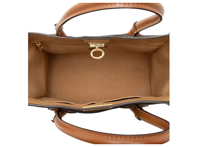 Louis Vuitton Mahina Kalbsleder On My Side MM Tote Braun - Ansicht 6