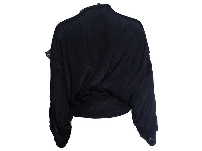 IRO, top jarl negro con encaje - vista 3