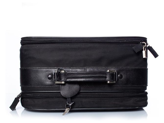Prada, piccola borsa da cabina in nylon Nero - vista 3