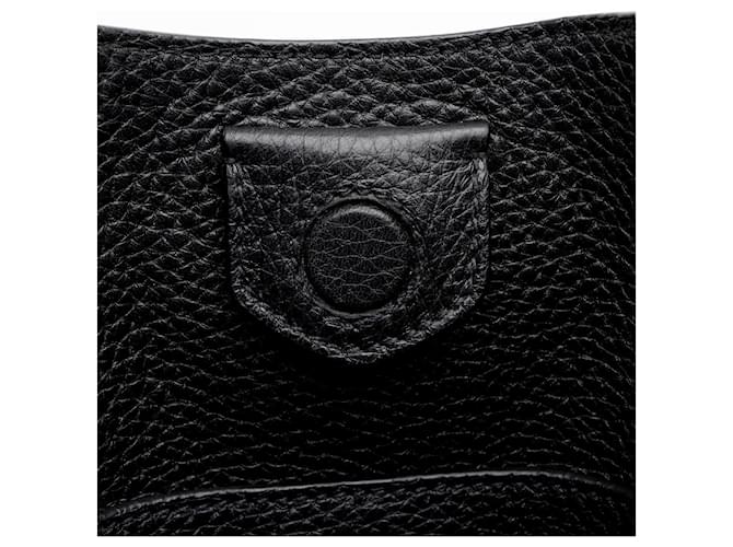 Prada Vitello Daino Logo Medium Soft Hobo Nero - vista 9
