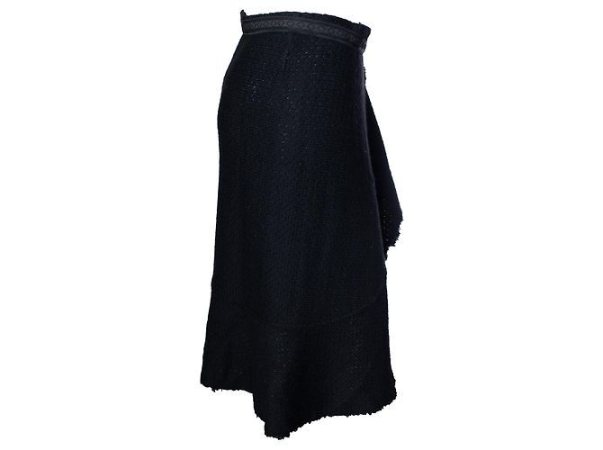 Falda envolvente de lana negra Isabel Marant Negro - vista 3