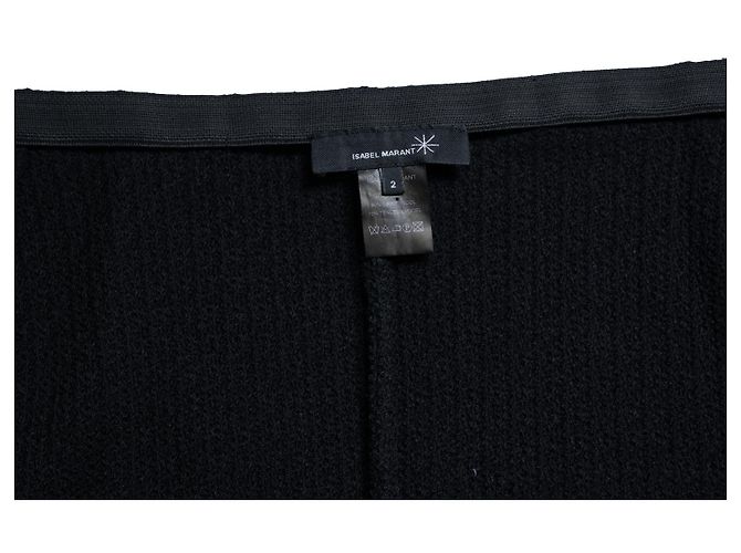 Falda envolvente de lana negra Isabel Marant Negro - vista 7