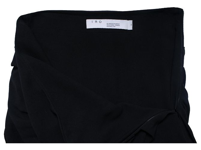 Falda drapeada Lussac en negro de IRO - vista 5
