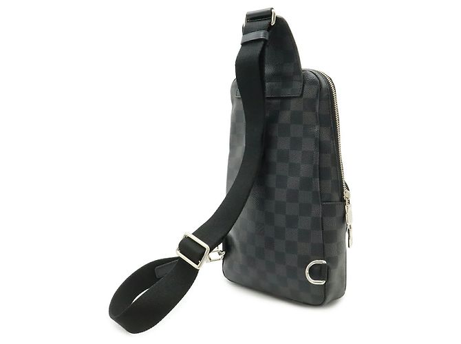 Borsa a tracolla Avenue Damier Graphite Louis Vuitton Nero - vista 2