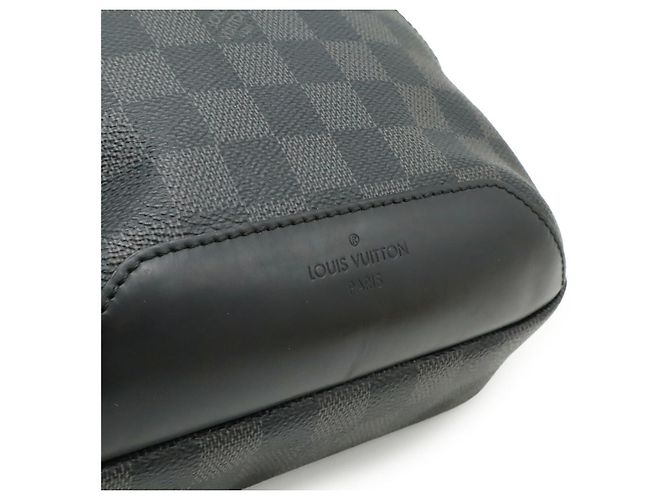 Borsa a tracolla Avenue Damier Graphite Louis Vuitton Nero - vista 9