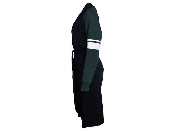 Marni, Casaco preto com mangas verdes Multicor - vista 2