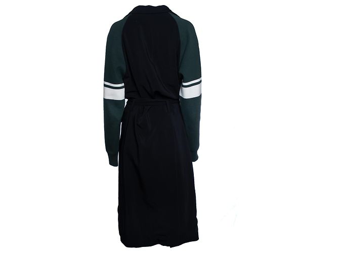 Marni, Casaco preto com mangas verdes Multicor - vista 3