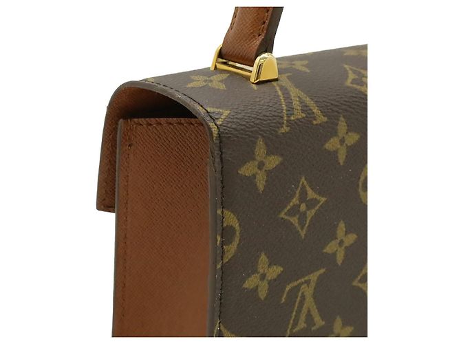 Borsa a mano Louis Vuitton Monogram Malletier Marrone - vista 8