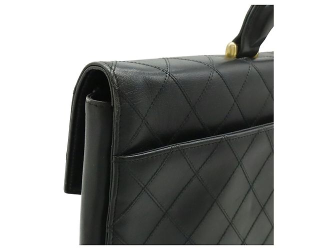 Bicolor Leder Aktentasche von Chanel Schwarz - Ansicht 5