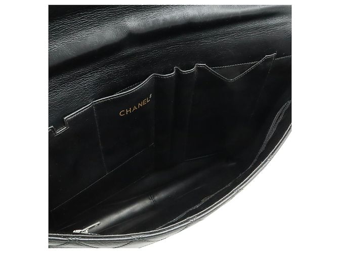 Bicolor Leder Aktentasche von Chanel Schwarz - Ansicht 8