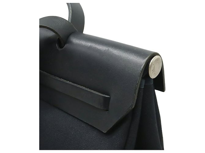 Borsa in pelle Toile Officier GM 2WAY di Hermès Nero - vista 6