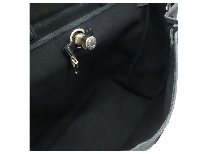 Borsa in pelle Toile Officier GM 2WAY di Hermès Nero - vista 8