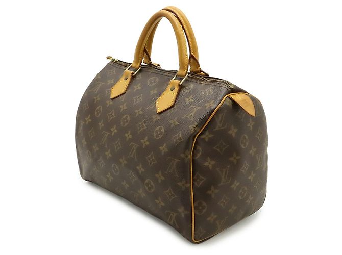 Borsa Louis Vuitton Monogram Speedy 30 Marrone - vista 2