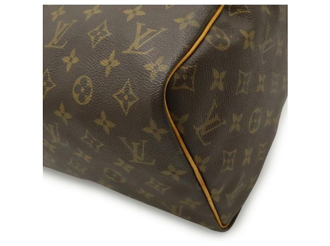 Borsa Louis Vuitton Monogram Speedy 30 Marrone - vista 3
