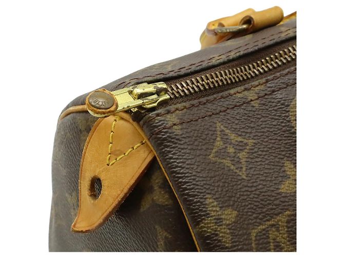 Borsa Louis Vuitton Monogram Speedy 30 Marrone - vista 5
