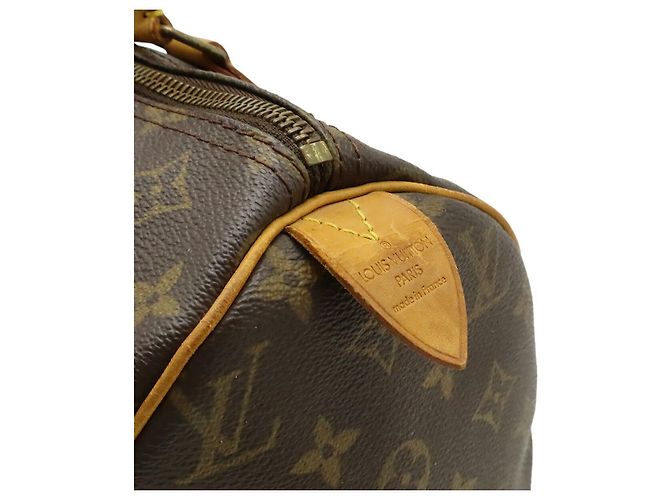 Borsa Louis Vuitton Monogram Speedy 30 Marrone - vista 9