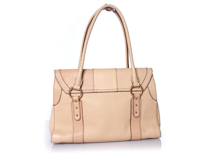 Borsa in pelle grana Dolce & Gabbana Marrone Beige - vista 2
